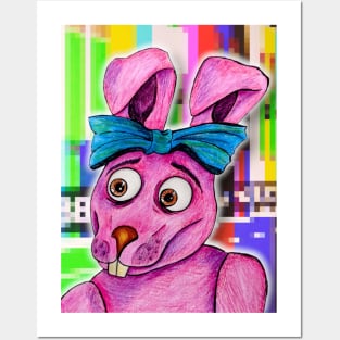 The Feral's own Mixy the mixed up bunny Posters and Art